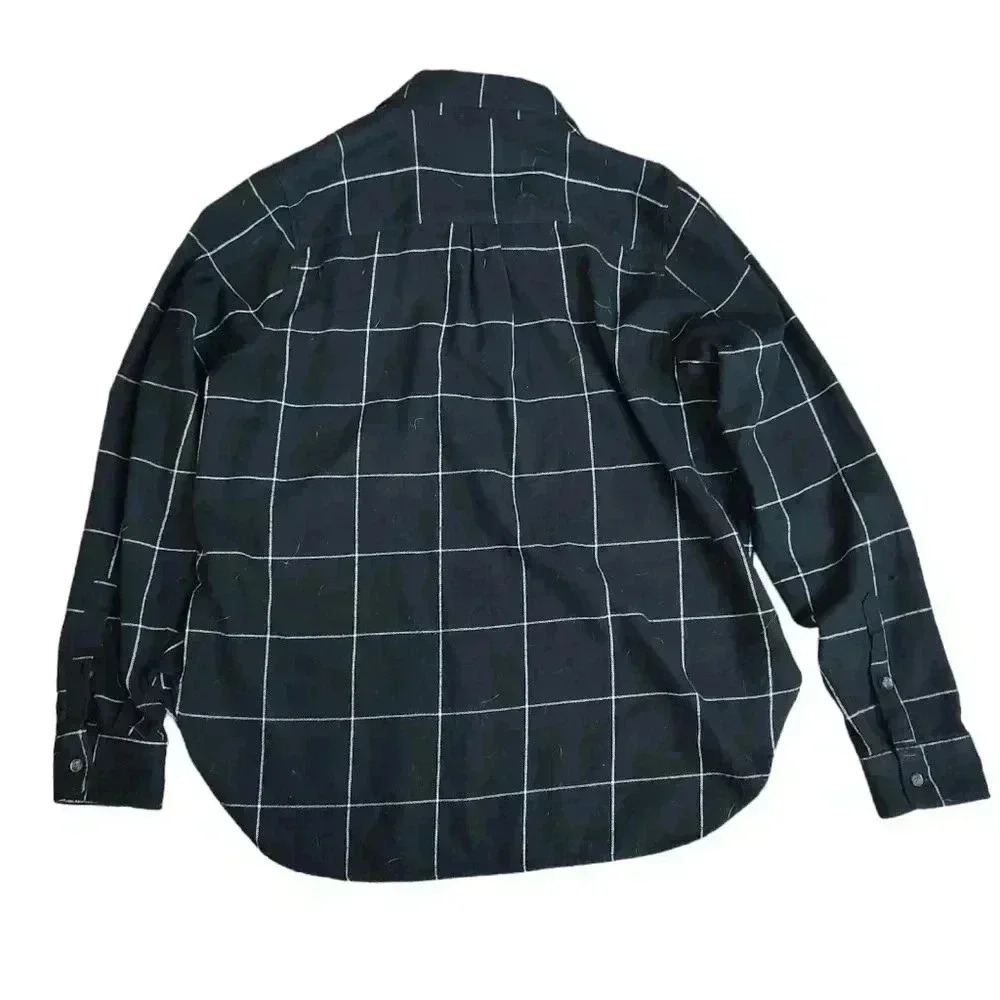 Marine Layer Flannel 1/2 Button Pullover Top - image 2